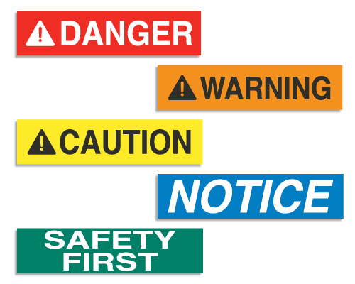 Safety Sign Colors