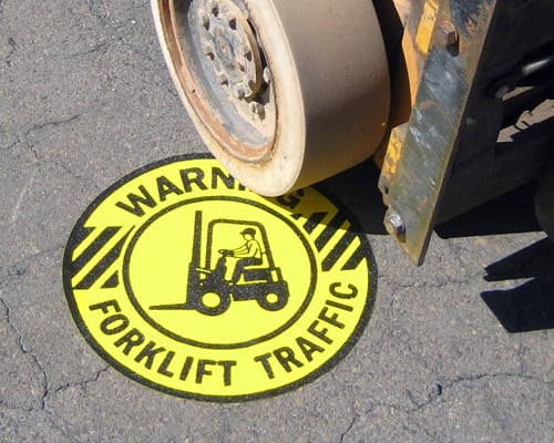 Site Safety Forklift Traffic Sticker