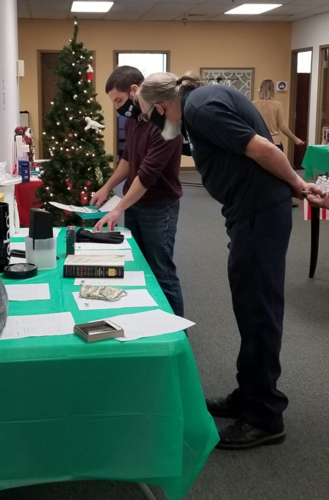 Staff at LEM Products, Inc. participating in 2020 holiday charity event