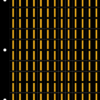 An image of a sheet of 156 retroreflective high intensity prismatic numbers & letters sized to fit in a 3-ring binder. Characters are orange on a black background. The legend is, "I".