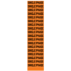 A rectangular voltage marker reading, "Single Phase", 18 times, in Black letters on an Orange background.
