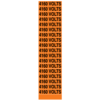 A rectangular voltage marker reading, "4160 Volts", 18 times, in Black letters on an Orange background.