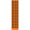 A rectangular voltage marker reading, "460 Volts", 18 times, in Black letters on an Orange background.