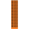 A rectangular voltage marker reading, "480 Volts", 18 times, in Black letters on an Orange background.