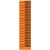 A rectangular voltage marker reading, "____ Volts", 18 times, in Black letters on an Orange background.