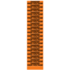 A rectangular voltage marker reading, "Danger High Voltage", 18 times, in Black letters on an Orange background.