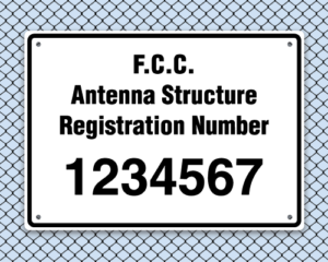Antenna Structure Registration number sign